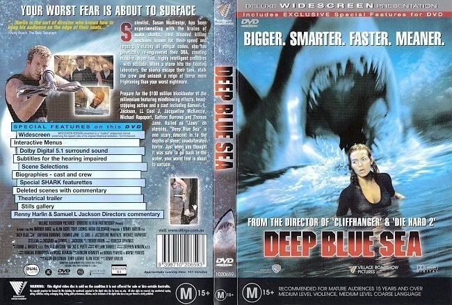 dvd cover Deep Blue Sea