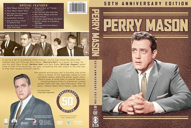dvd cover Perry Mason 50th Anniversary Edition