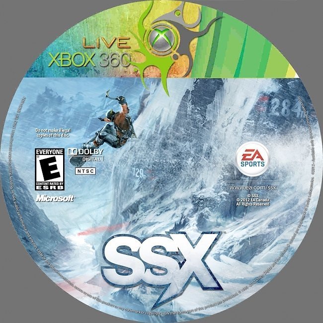 dvd cover SSX NTSC