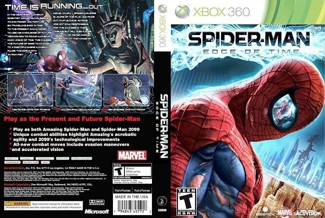dvd cover Spider Man Edge of Time
