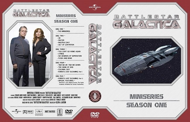 dvd cover Battlestar Galactica Season 1