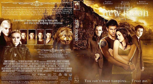 dvd cover Twilight Saga New Moon