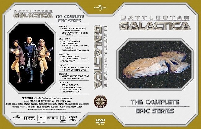 dvd cover Battlestar Galactica The Complete Epic Series