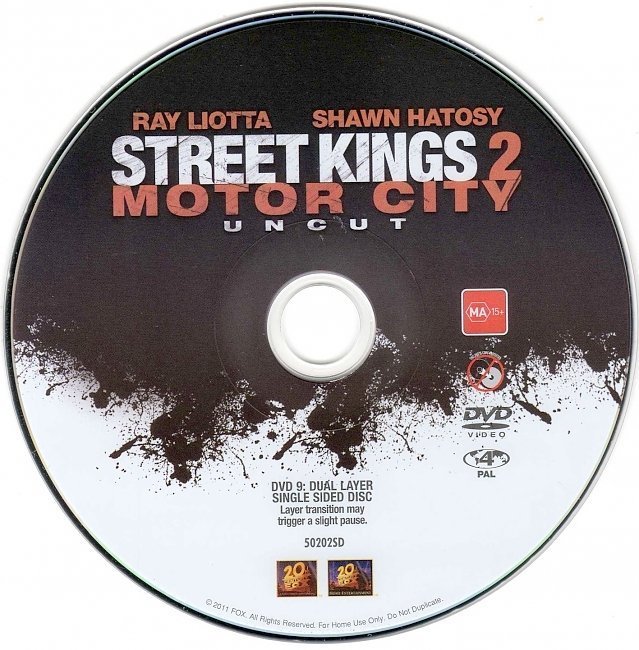 dvd cover Street Kings 2: Motor City (2011) WS R4