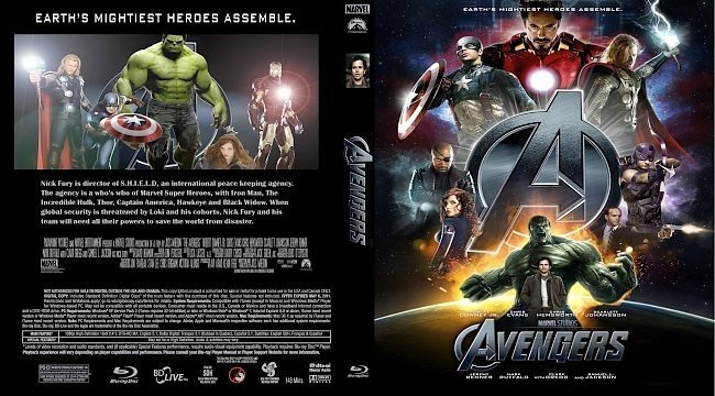 dvd cover The Avengers R0 CUSTOM