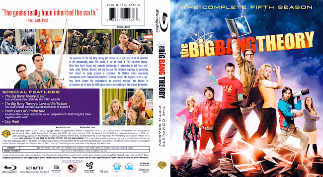 dvd cover The Big Bang Theory Season 5