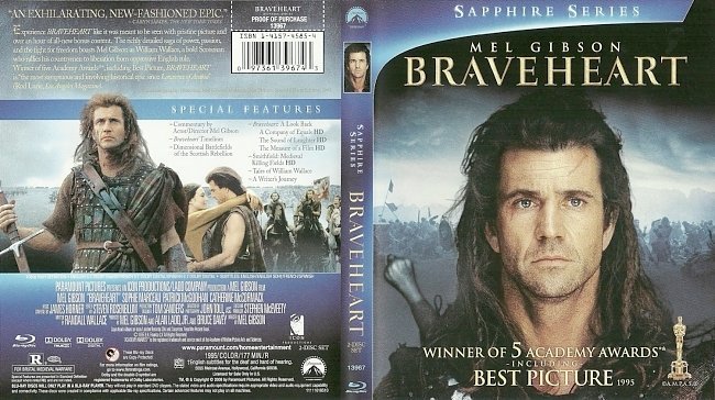 dvd cover Braveheart