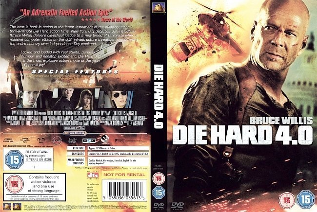 dvd cover Live Free or Die Hard (2007) WS R2