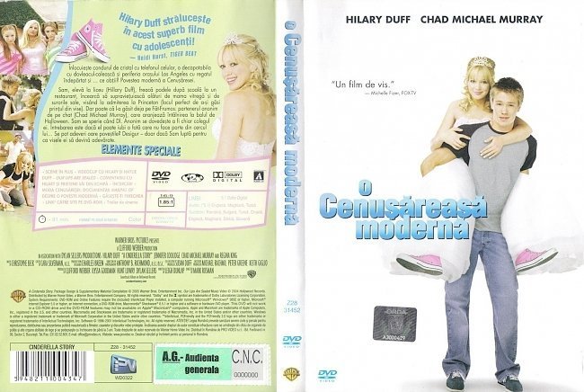 dvd cover A Cinderella Story WS ROMANIAN R2