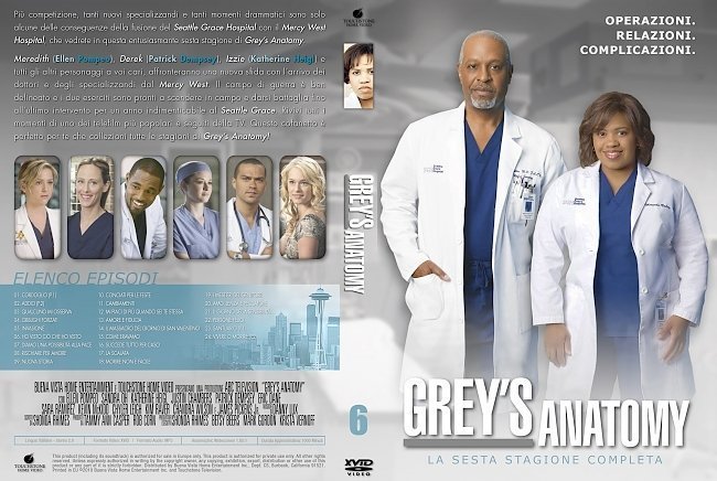 Grey's Anatomy: Season 6 (italian) – Front 
