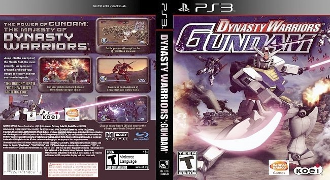 dvd cover Dynasty Warriors Gundam