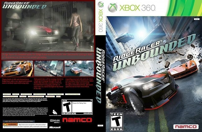 dvd cover Ridge Racer Unbounded | Xbox 360