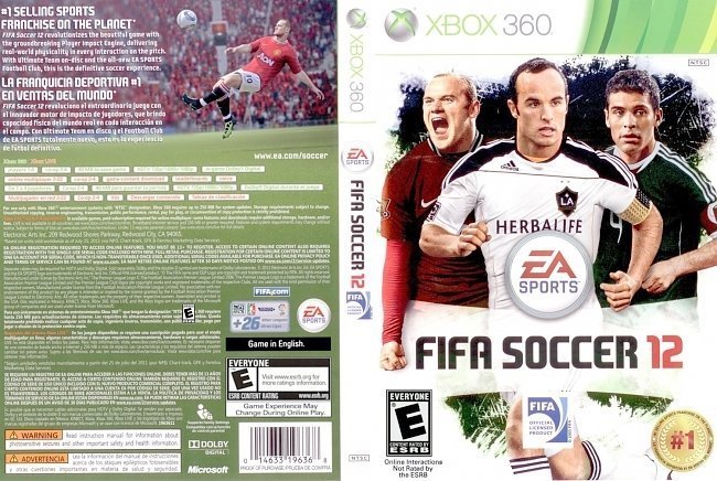 dvd cover FIFA Soccer 12