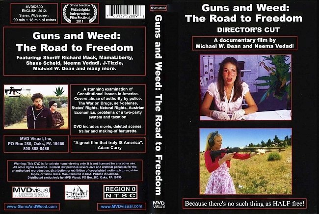 dvd cover Guns and Weed The Road to Freedom Director's Edition