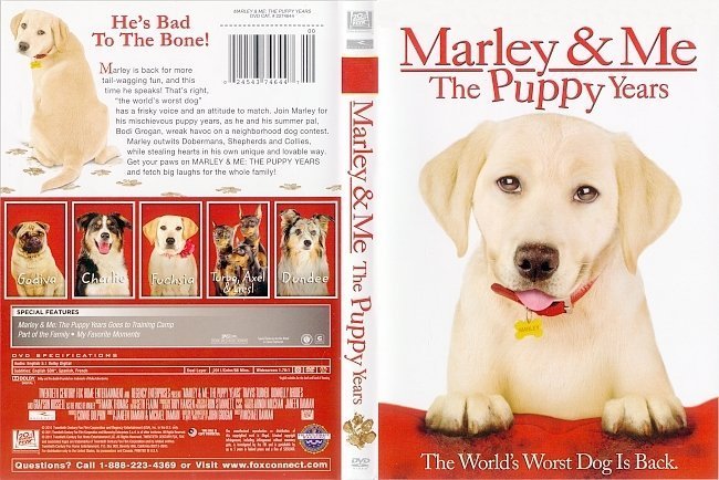dvd cover Marley & Me: The Puppy Years (2011) R1