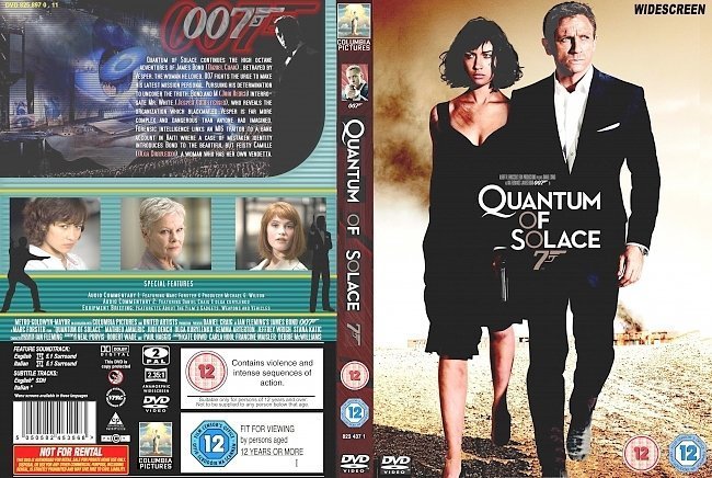 dvd cover quantum of solace - front s