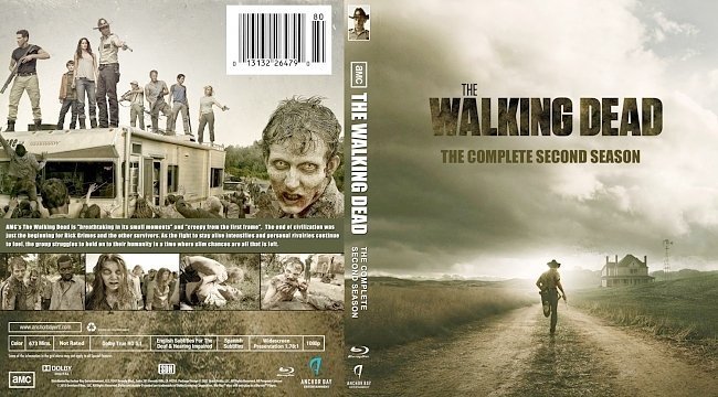 dvd cover walking dead s2 br