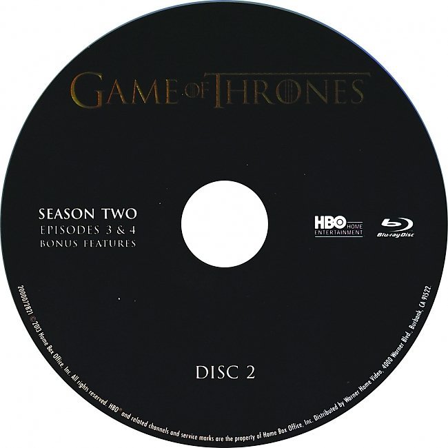 dvd cover Game Of Thrones: Season 2 R1 - Blu-Ray