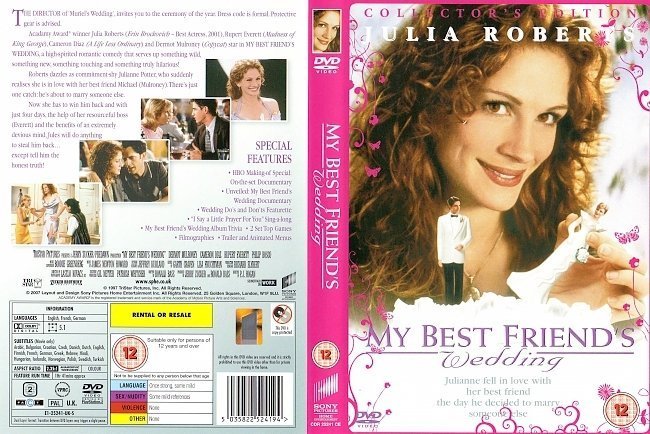dvd cover My Best Friend's Wedding (2007) CE WS R2