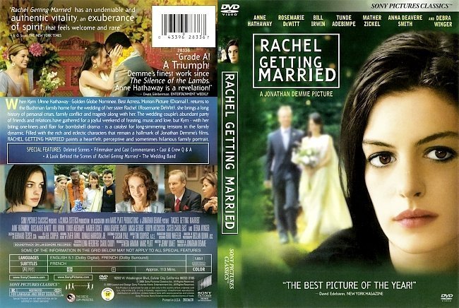dvd cover Rachel Getting Married (2009) R1
