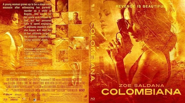 dvd cover Colombiana
