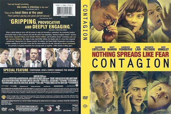 dvd cover Contagion (2011)