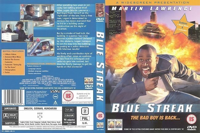 dvd cover Blue Streak (1999) WS R2