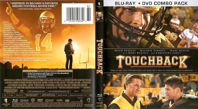 dvd cover Touchback (2011) WS R1 - Blu-Ray