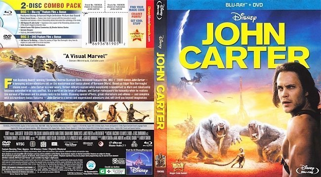 dvd cover John Carter