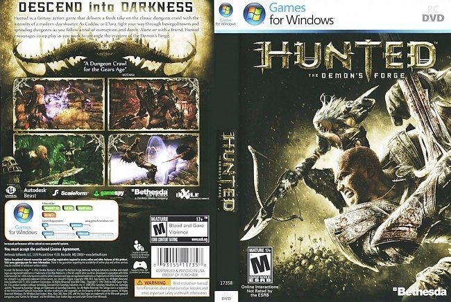 dvd cover Hunted The Demons Forge
