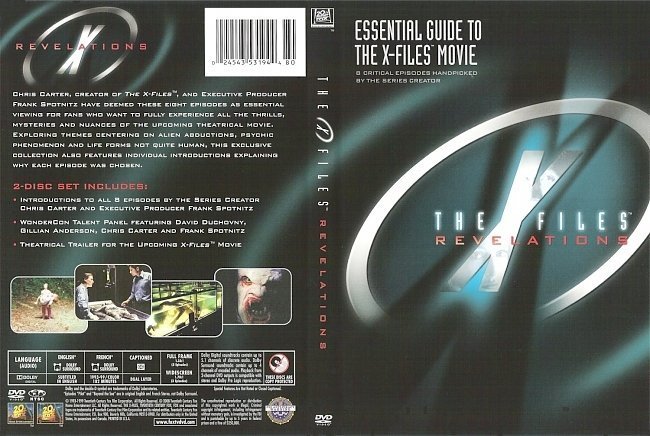 dvd cover The X Files Revelations