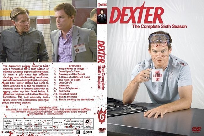dvd cover Dexter: Season 6 version 2