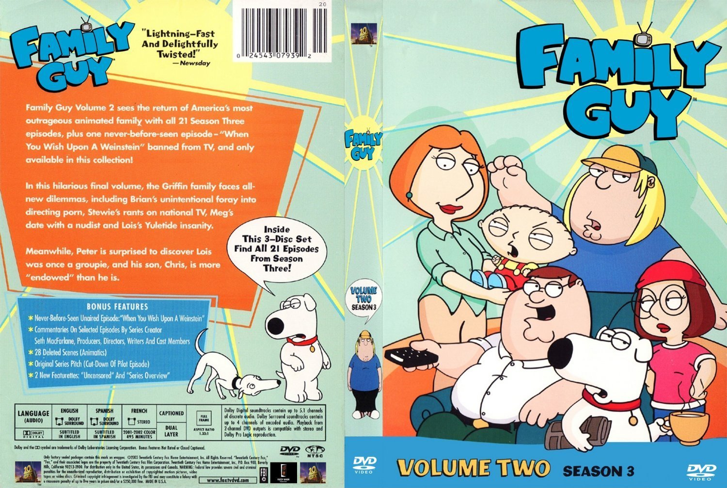 Family Guy DVD Opening Volume 1 Disc 2 - YouTube