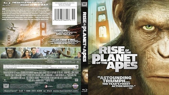dvd cover Rise Of The Planet Of The Apes