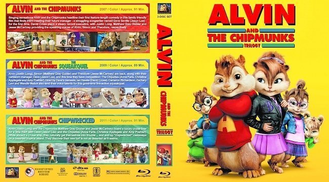 dvd cover Alvin And The Chipmunks Trilogy