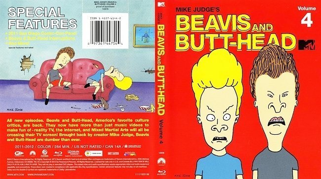 dvd cover Mike Judges Beavis And Butt Head Volume 4