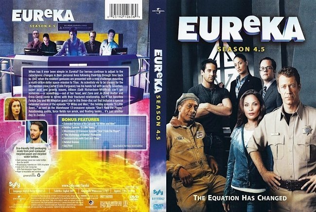 dvd cover Eureka Season 4.5