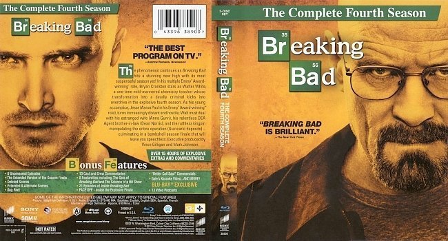 dvd cover Breaking Bad: Complete Fourth Season