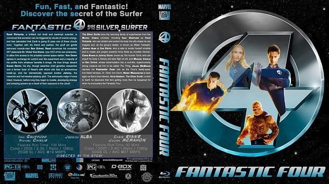 dvd cover Fantastic Four