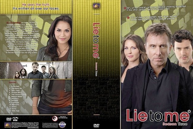 dvd cover Lie To Me Season 3