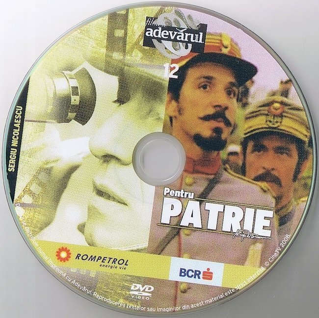 dvd cover Pentru Patrie
