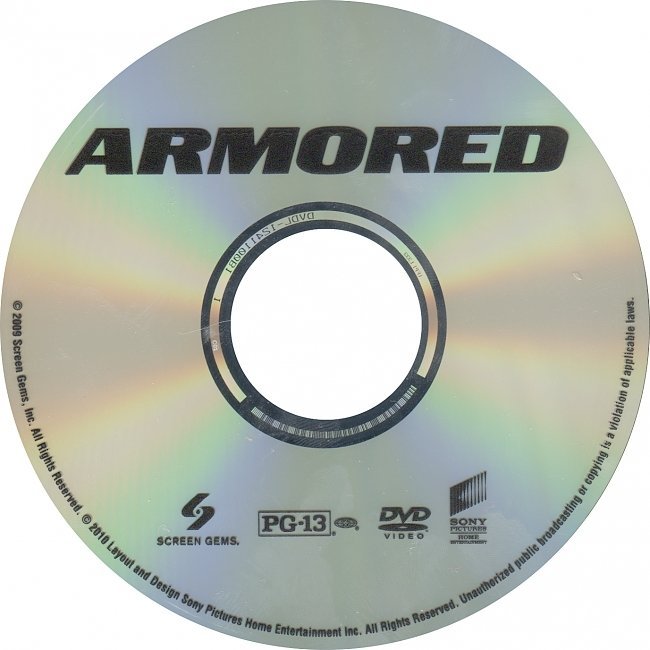 dvd cover Armored (2009) R1