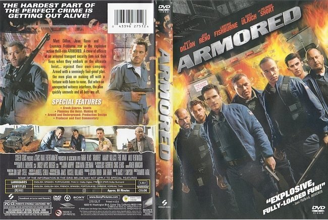 dvd cover Armored (2009) R1