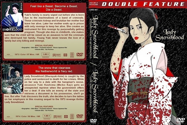 dvd cover Lady Snowblood Double Feature