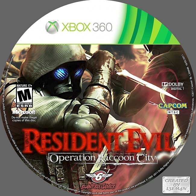 dvd cover Resident Evil: Operation Raccoon