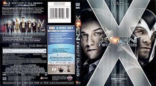 dvd cover X Men First Class