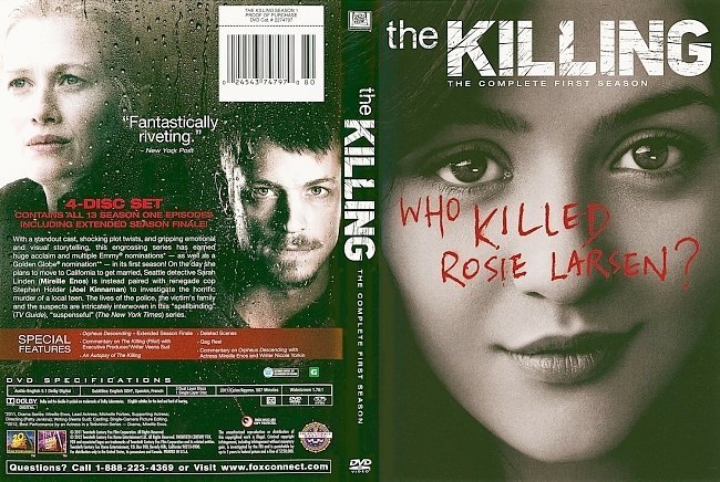 dvd cover The Killing Season 1