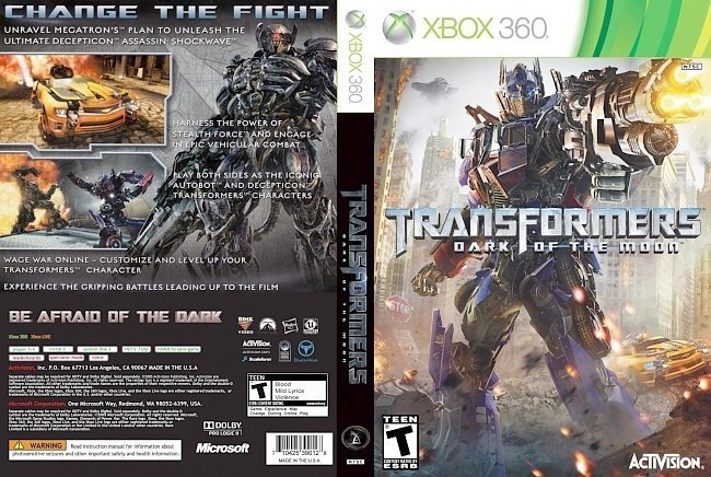dvd cover Transformers Dark Of The Moon