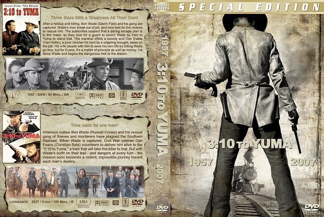 dvd cover 3:10 to Yuma Double Feature