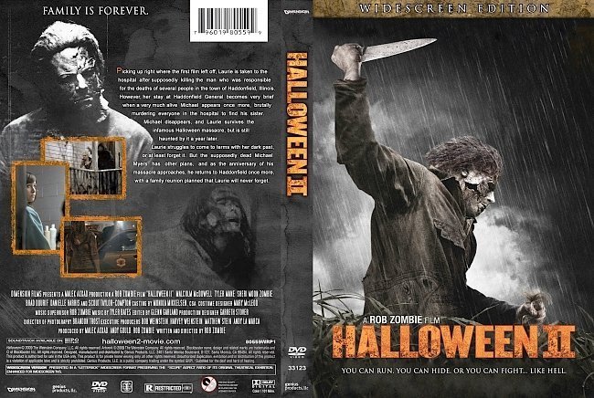 dvd cover Halloween II (2009) R1